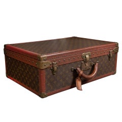 Retro Vuitton suitcase.