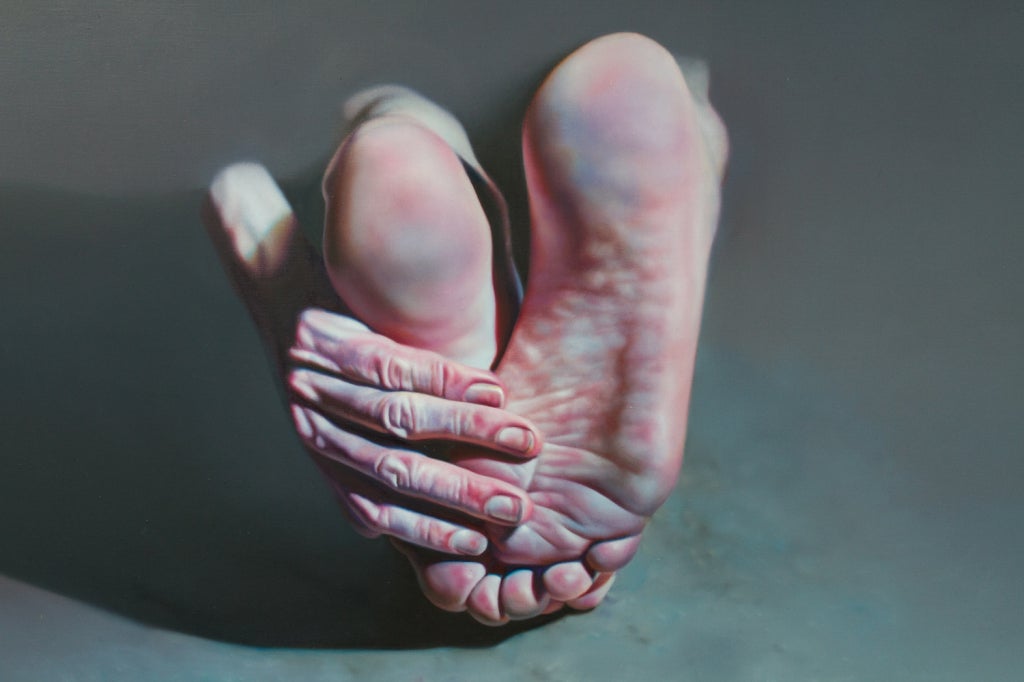 Quadro iperrealista di Istvan Sandorfi (1948-2007), 