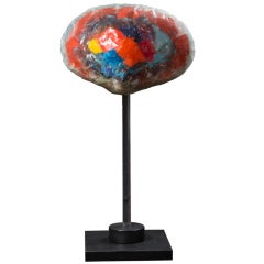 Vintage "Mushroom Cloud" Resin Sculpture by Yeffe Kimball