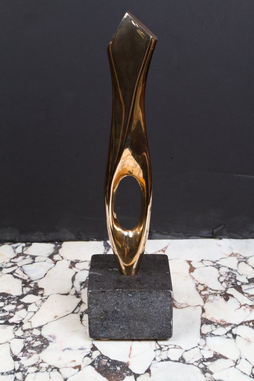 Polished Bronze Sculpture by Kieff