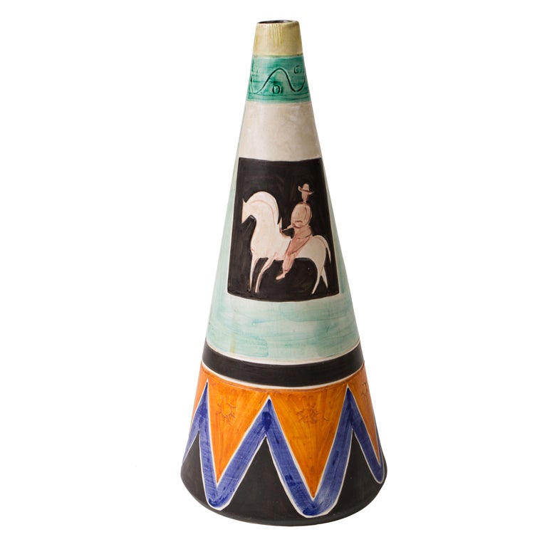 Italian 1950's Ceramic Vase