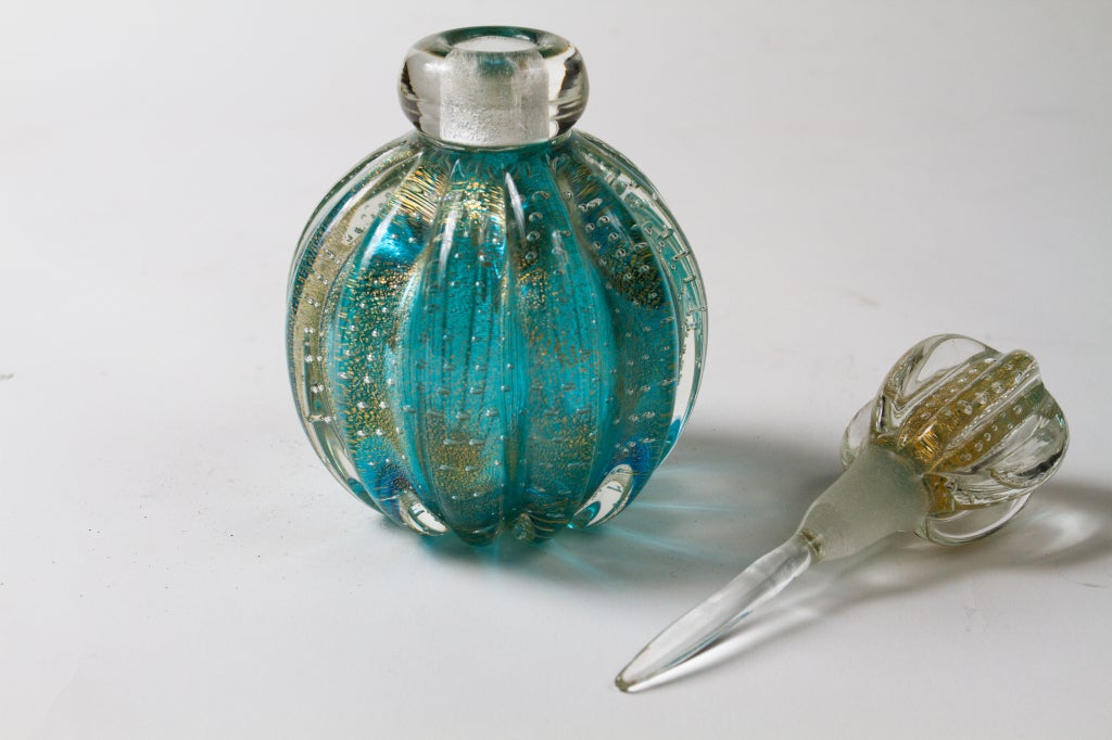 Set Of Three Murano Glass Perfume Bottles 1
