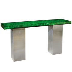 Resin Top Console by Marie-Claude Fouquieres