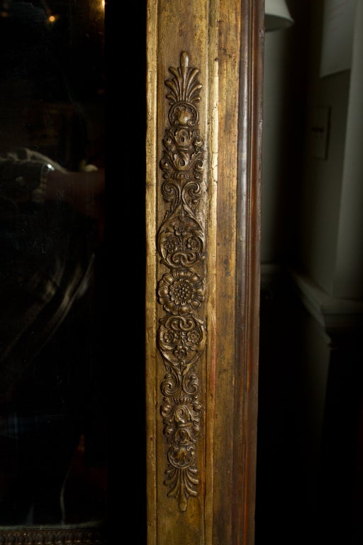 Wood Empire Period Mirror For Sale