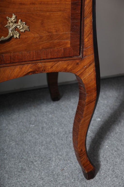 18th Century Italian Rococo Olivewood Commode 1