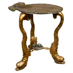 Venetian Silver-gilt And Carved Wood Grotto Table