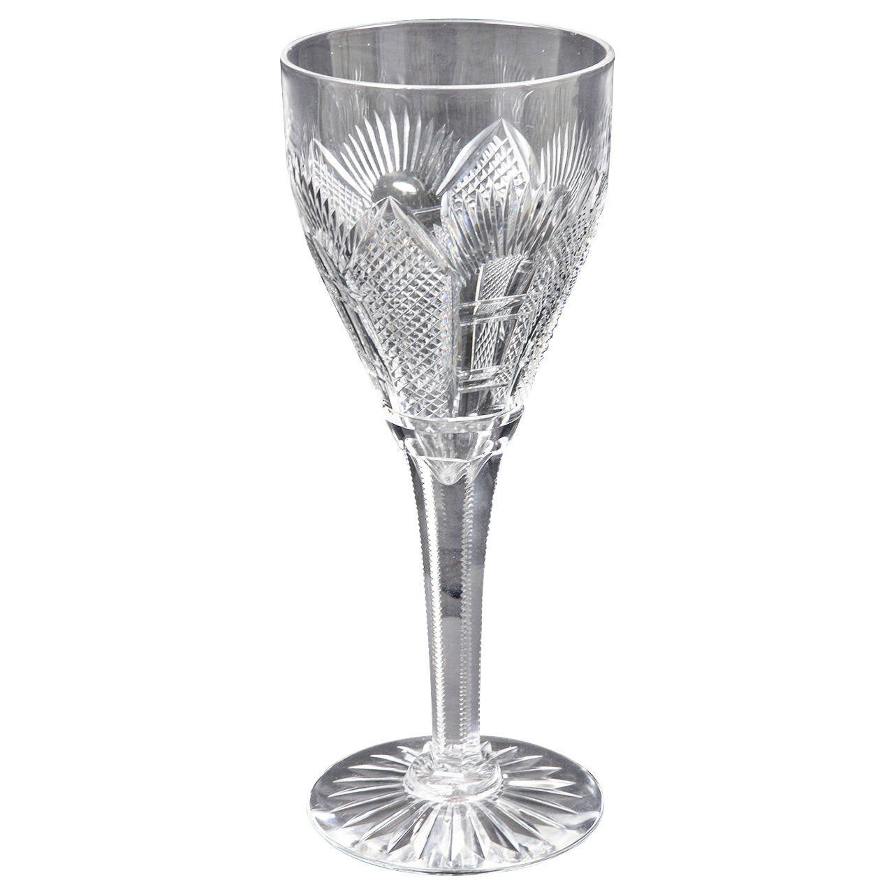Antique Large Cut Crystal Chalice Wedding Cup For Sale at 1stdibs
