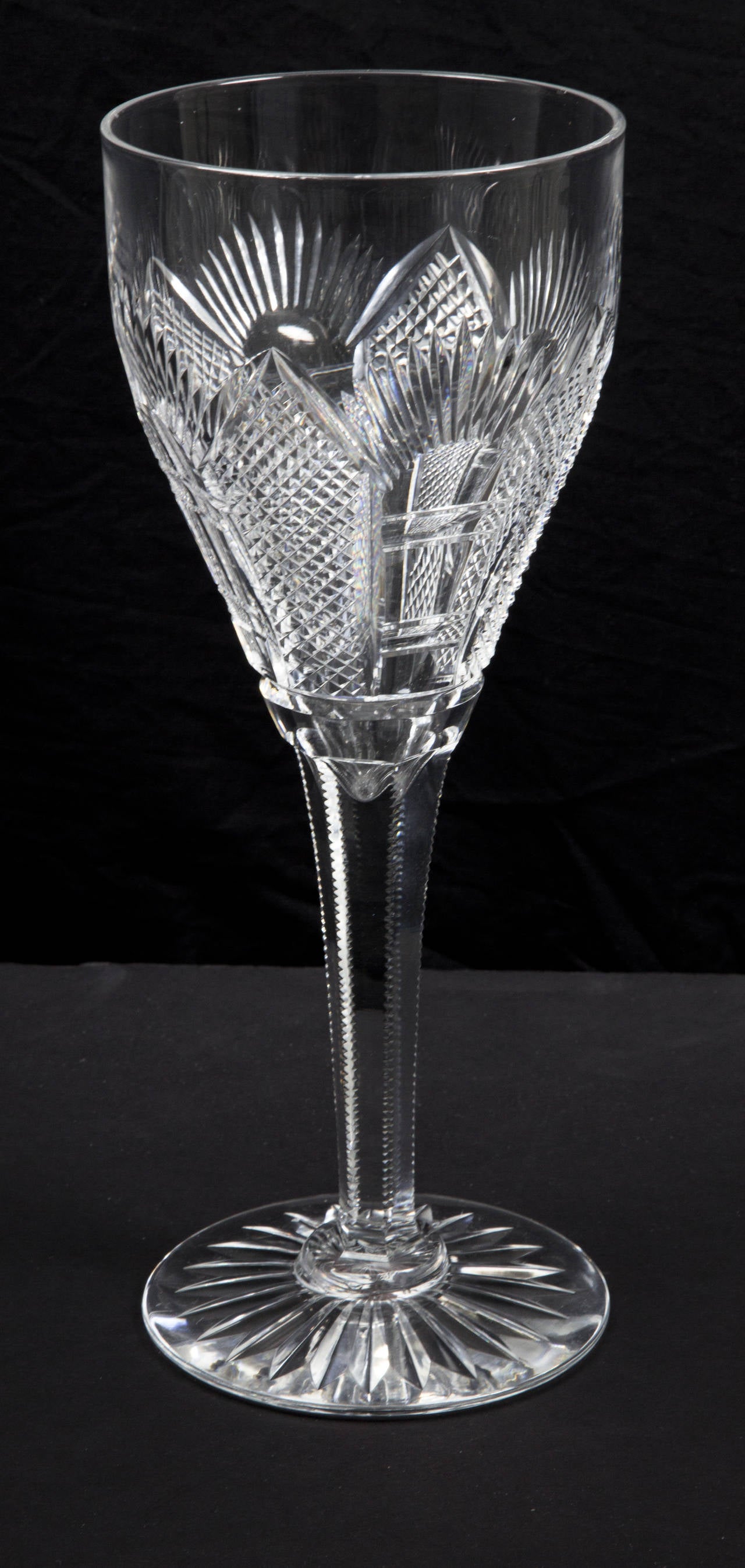 Antique Large Cut Crystal Chalice Wedding Cup For Sale at 1stdibs