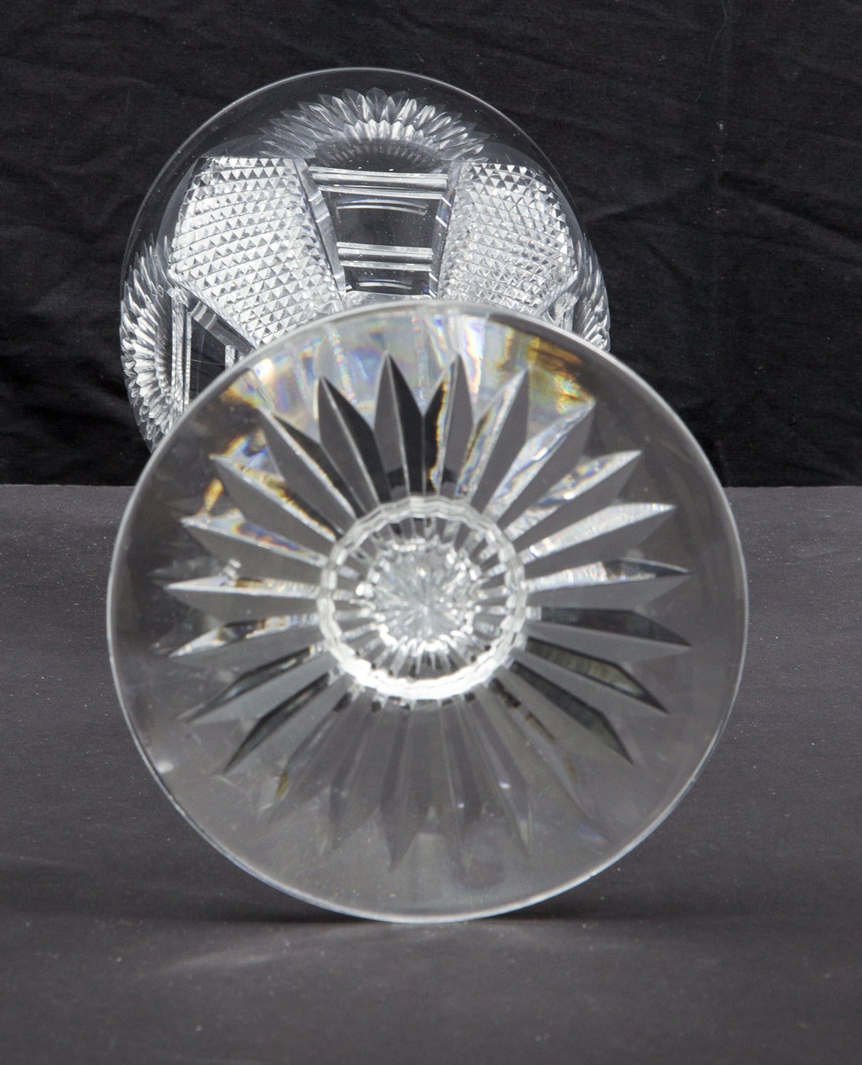 Antique Large Cut Crystal Chalice Wedding Cup For Sale at 1stdibs