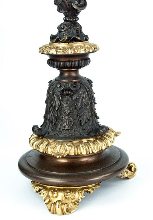 Fabulous Pair of Napoleon III Bronze Ormolu Candelabra France Fine Estate Find In Excellent Condition In Montreal, QC
