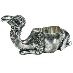 Black Starr & Frost Antique Sterling Silver Camel Vessel Bowl 4