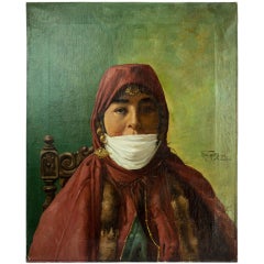 Franz Geerts Oil Painting Portrait of Young Turkestan Woman