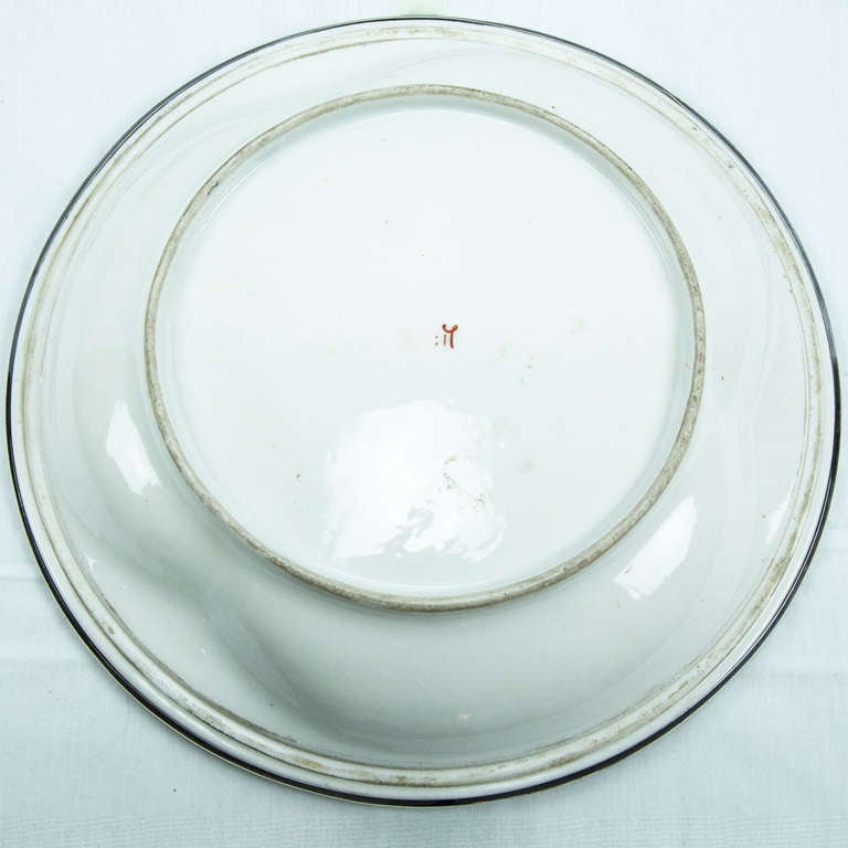 Samson 19th Century Porcelain Serving Dish and Four Dessert Plates France 3