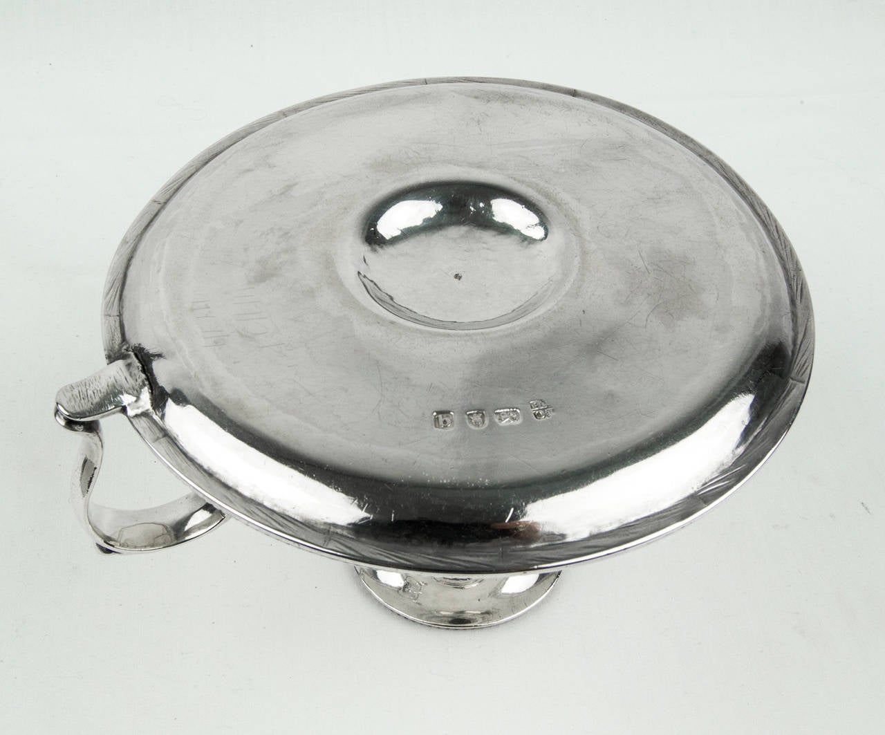 British Georgian Sterling Silver Chamberstick John Crouch & Thomas Hannam, circa 1777