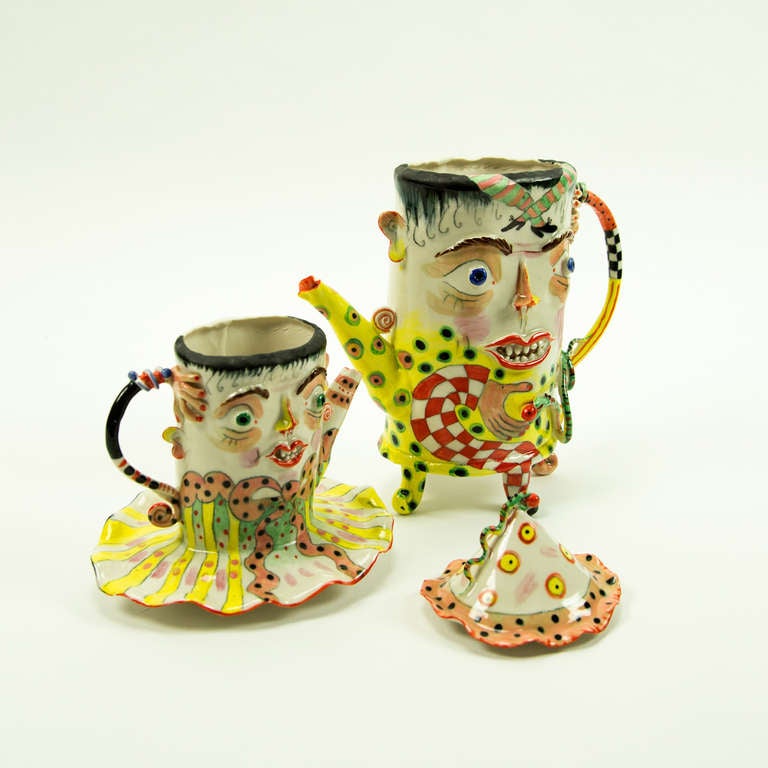 Porcelain Figural Two-Tier Teapot by Irina Zaytceva 1