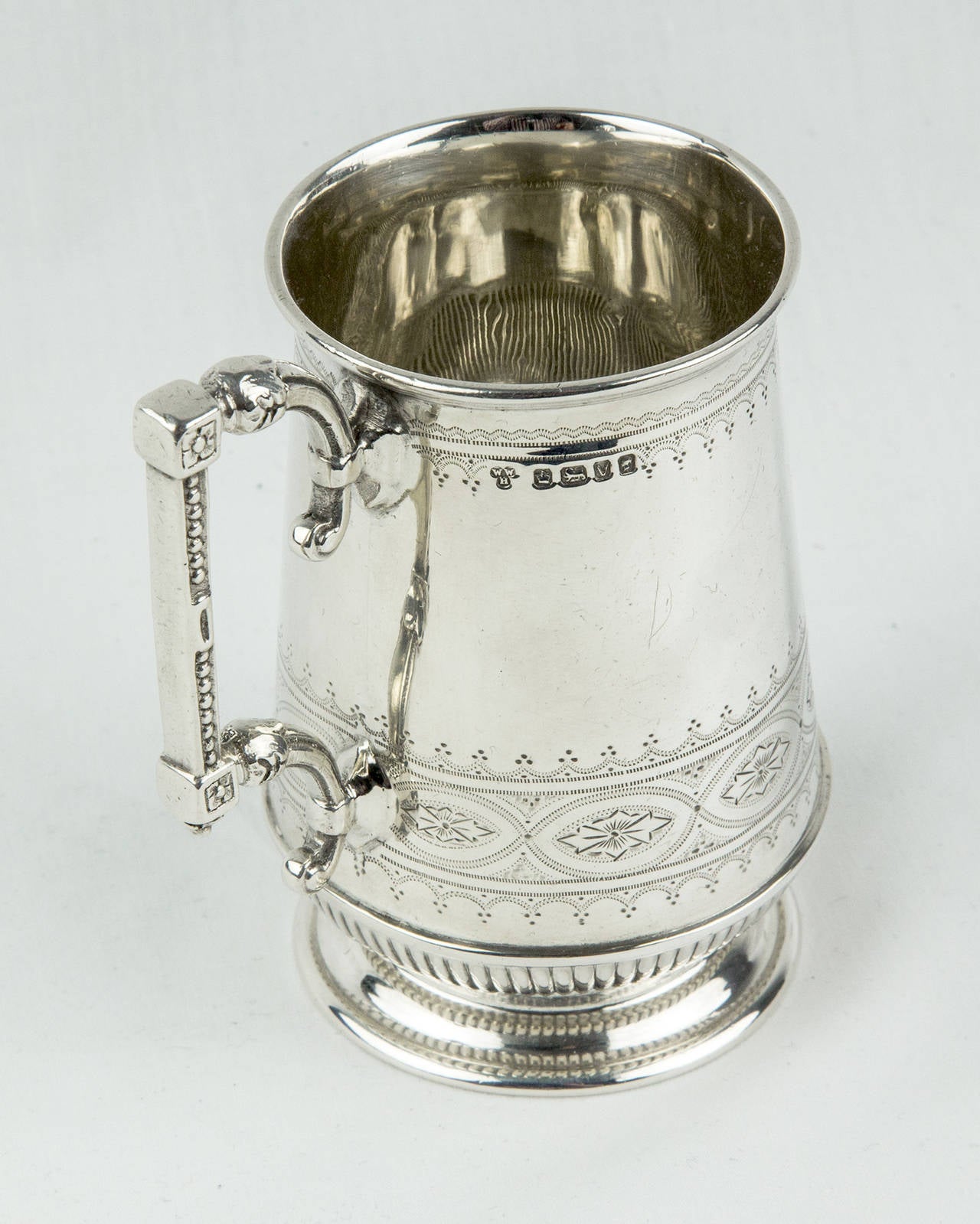 British Antique Victorian Sterling Silver Christening Mug
