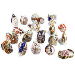 Royal Crown Derby Collection of 18 Porcelain Figurines England