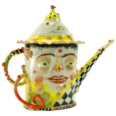 Figular Porcelain Statement Teapot Signed Irina Zaytceva