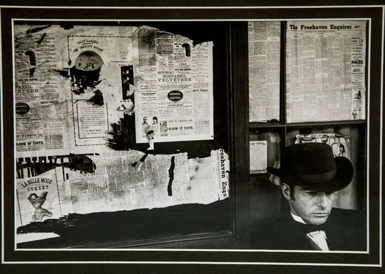 Montgomery Clift on the MGM set of Raintree County, Culver City, 1956 by Legendary photographer, Bob Willoughby. Marked on back: Private Copy Not For Reproduction

Bob Willoughby was born in Los Angeles, CA. in 1927. After photographing jazz