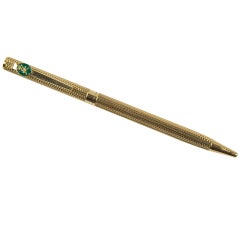 Mid-Century Modern 18K Yellow Gold Pen France