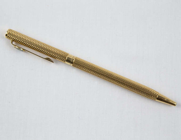 Mid-Century Modern 18K Yellow Gold Pen France 1