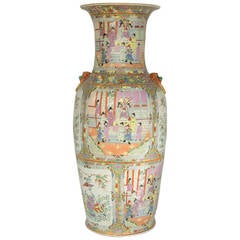 A massive Chinese Canton Rose Mandarin style vase, late 20th century 6