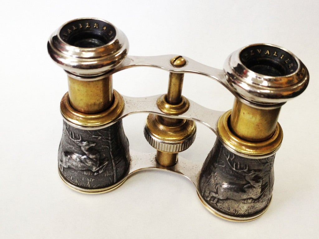 20th Century Antique Figural Binoculars Opera Glasses Paris