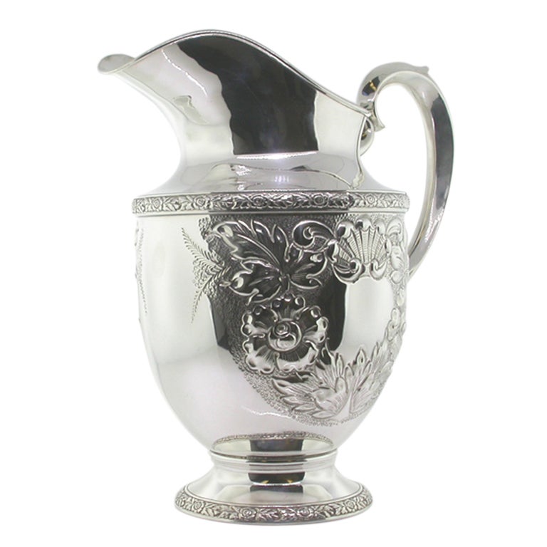 Antique Fisher Sterling Silver Water Pitcher