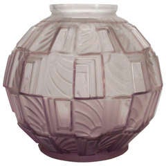 Art Deco 1920s Glass Vase