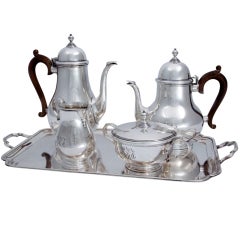Gorham & Chrichton Sterling Silver Tea Set & Tray