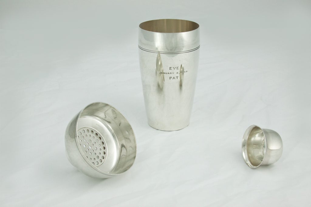 tiffany martini shaker