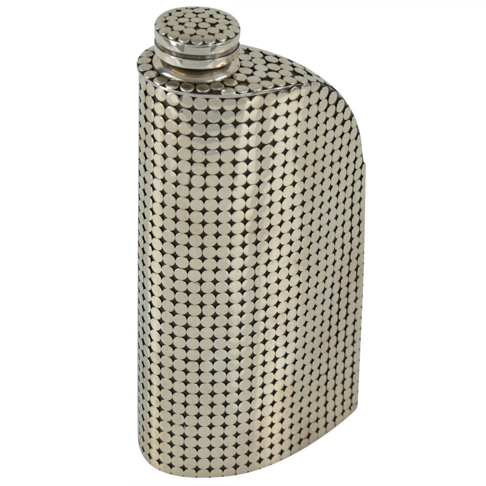 John Hardy Sterling Silver Dot Collection Flask