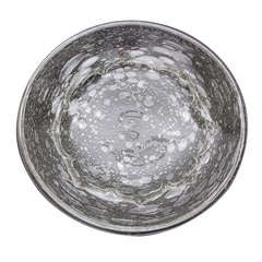 Signed Schneider Large Bubble Glass Centerpiece Bowl, circa 1950s 8