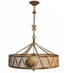 Louis XVI Style Drum Chandelier 3
