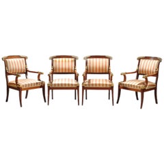 Set of four Russian Empire  Armchairs