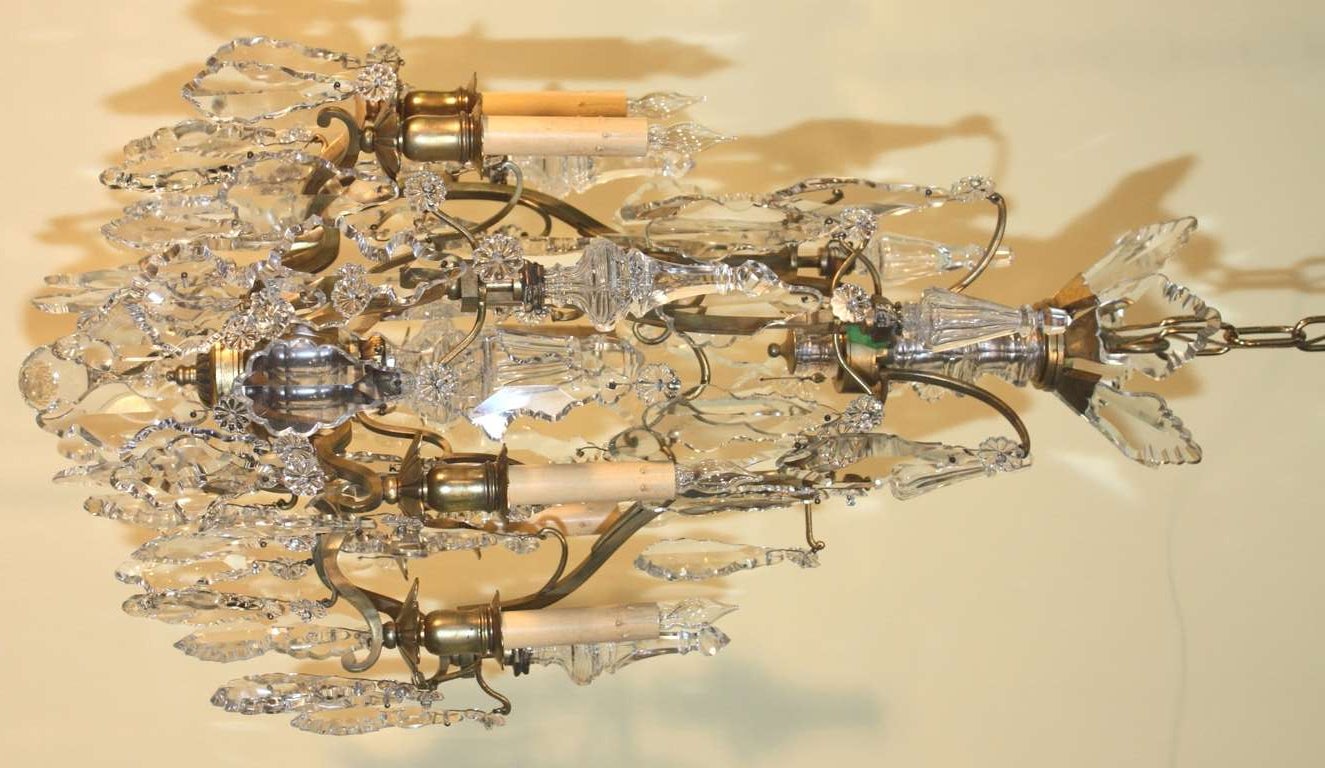 Louis XV Style Six Light Cage Chandelier