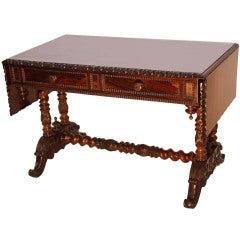 Napoleon III Period Rosewood Sofa Table 1