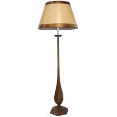 Antique Moorish Style Brass Floor Lamp