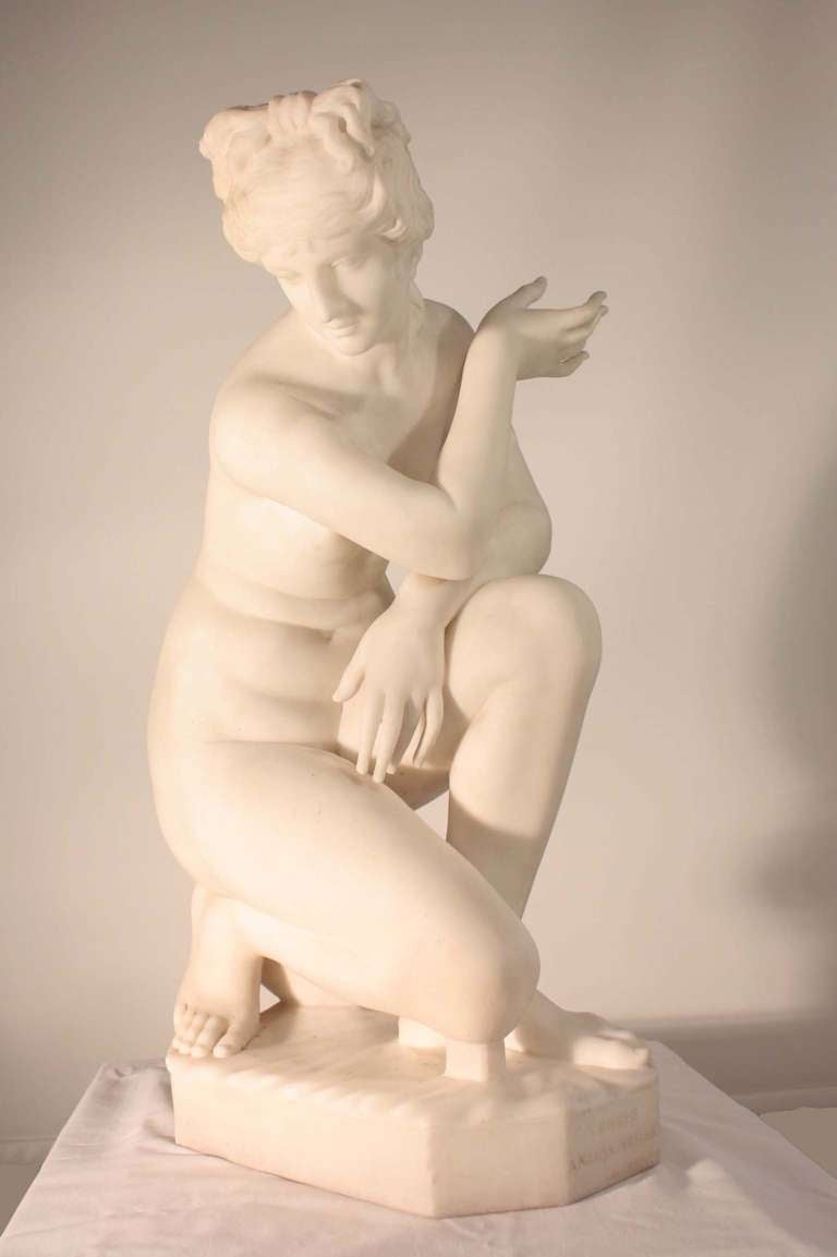 Marble Statue of "Crouching Venus"