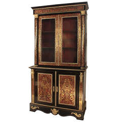 Antique Napoleaon III Boulle Bookcase