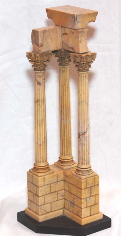 Siena Marble Model of the Ruins of the Temple of Vespasian