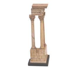 Siena Marble Model of the Ruins of the Temple of Vespasian