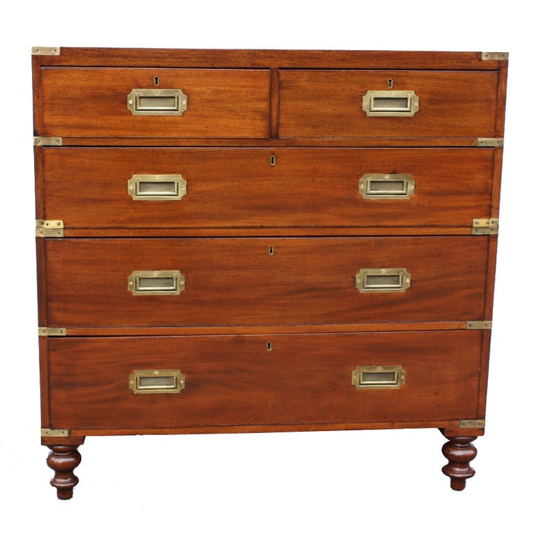 Georgian Mahogany Campaign Chest