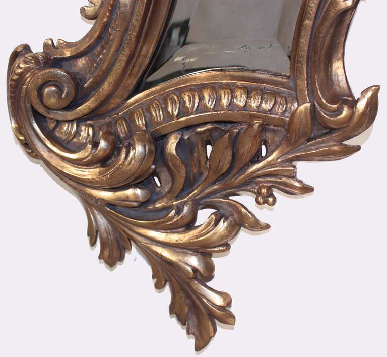 19th Century Louis XV Style Giltwood Mirror For Sale