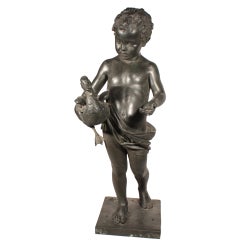 Manantial Figurado de Bronce Italiano