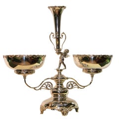 Used Canadian Silverplated  Epergne 