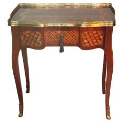 Louis XV Mahogany and Marquetry Dressing Table
