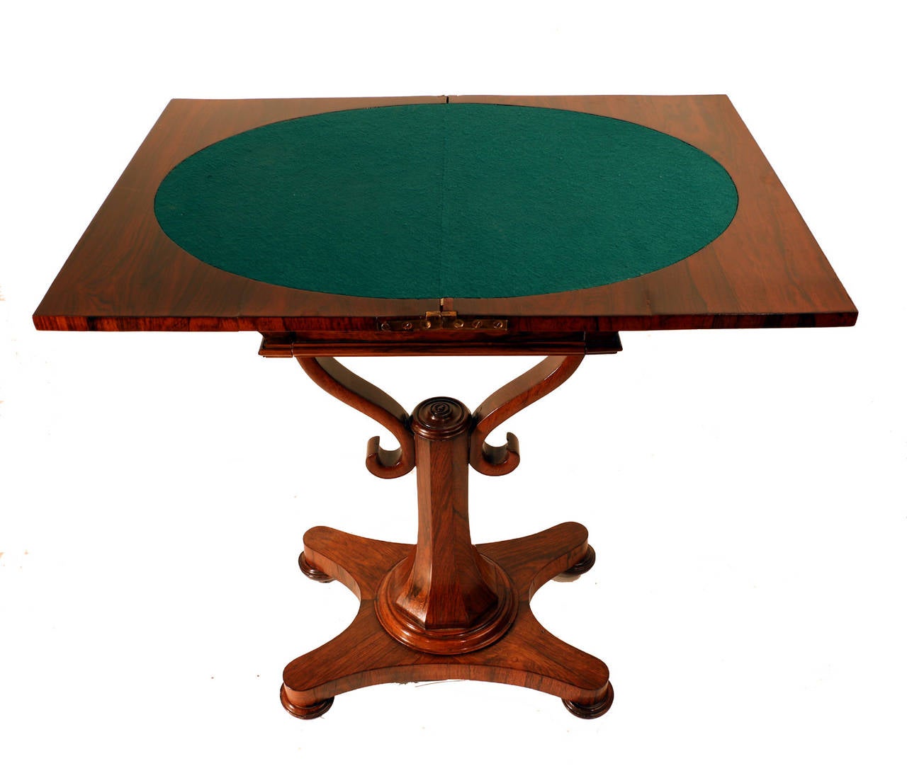 19th Century William IV Rosewood Fold-over Chess ond Games Table