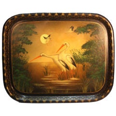 Victorian Tole Painted Tray 5