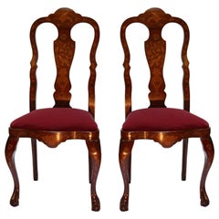 Pair of  Anglo-Dutch Side Chairs